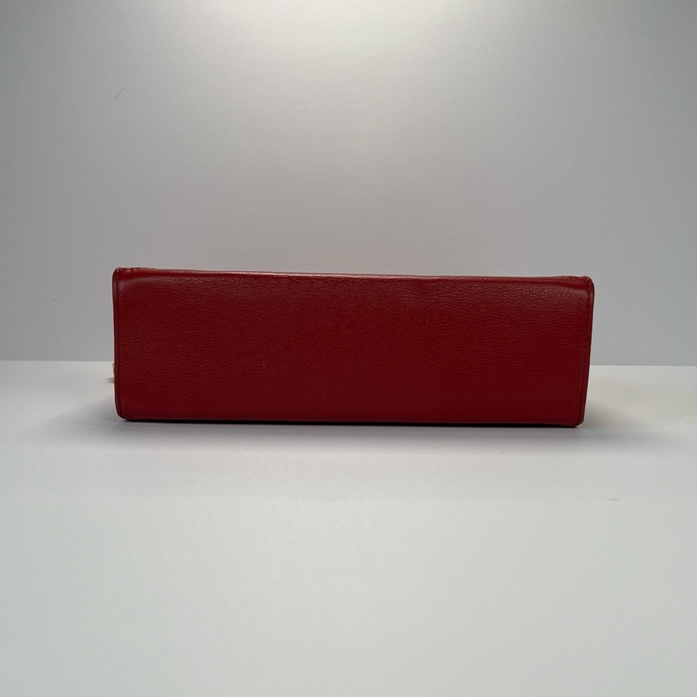 Kate Landry Shoulder Bag w/ Chain Strap - red/gold - Picture 4 of 15
